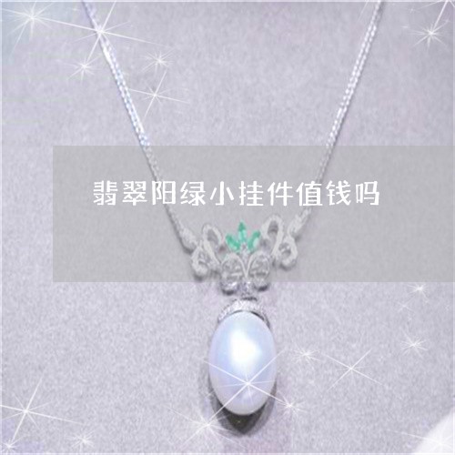 翡翠阳绿小挂件值钱吗/2023090814928