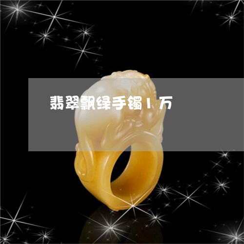 翡翠飘绿手镯1万/2023063092603