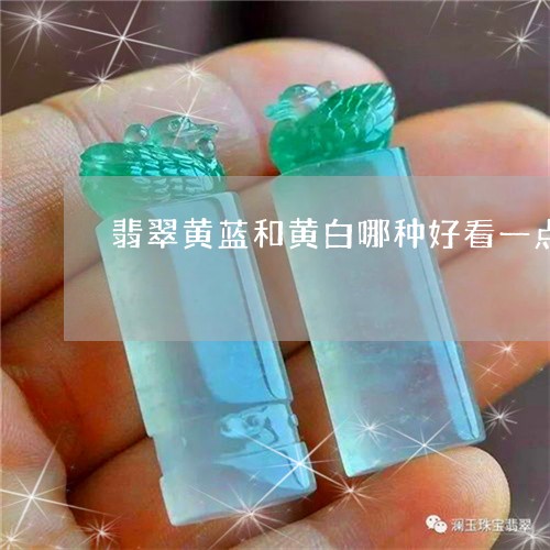 翡翠黄蓝和黄白哪种好看一点/2023112390373