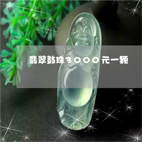 翡翠鼓珠3000元一颗/2023061799593