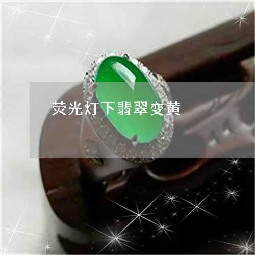 荧光灯下翡翠变黄/2023062969471