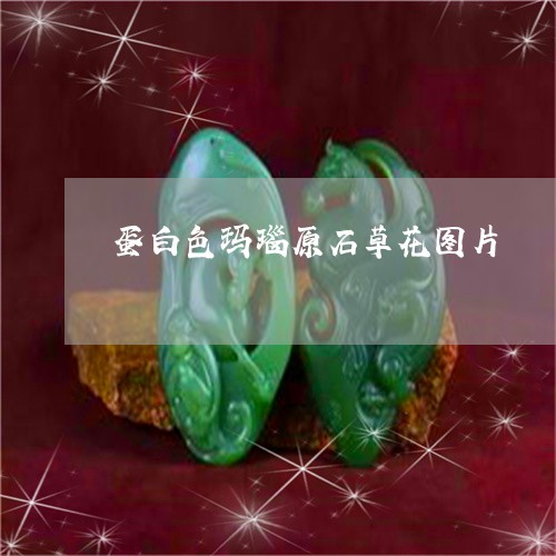 蛋白色玛瑙原石草花图片/2023061704837