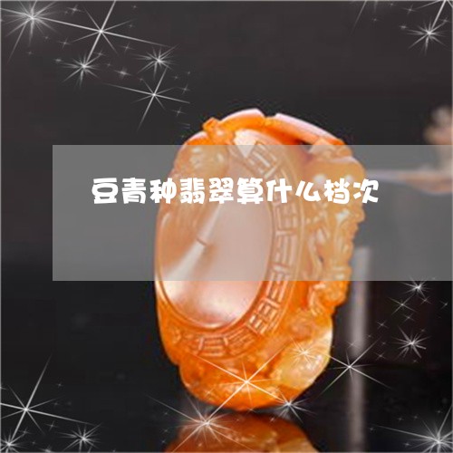 豆青种翡翠算什么档次/2023090584815