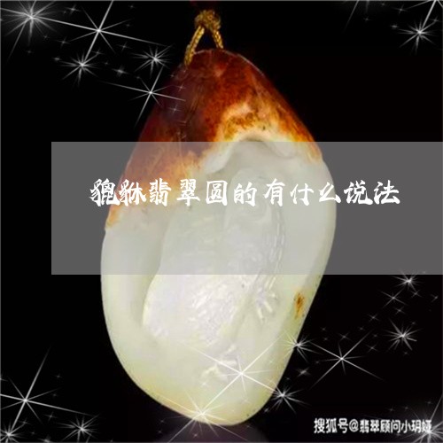 貔貅翡翠圆的有什么说法/2023111550261