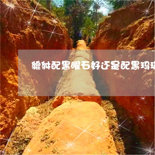 貔貅配黑曜石好还是配黑玛瑙好/2023100737049