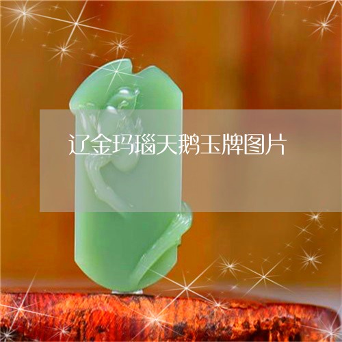 辽金玛瑙天鹅玉牌图片/2023090501704