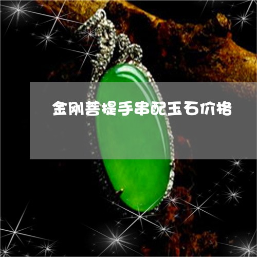 金刚菩提手串配玉石价格/2023061683037