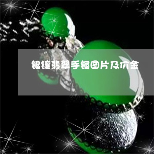 银镶翡翠手镯图片及价金/2023061651906