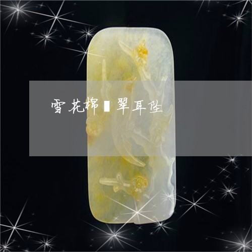 雪花棉翡翠耳坠/2023060940592