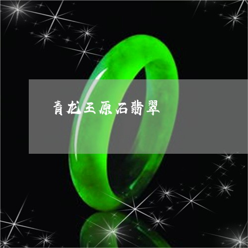 青龙王原石翡翠/2023080217159