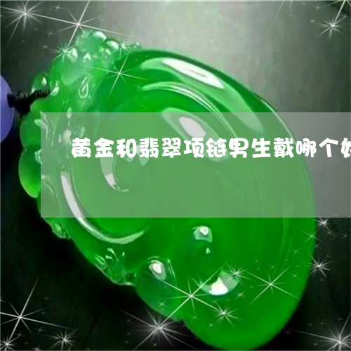 黄金和翡翠项链男生戴哪个好看/2023120382494