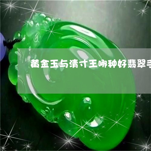 黄金玉与清寸王哪种好翡翠手镯/2023100753927