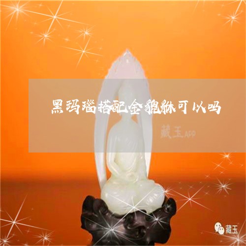 黑玛瑙搭配金貔貅可以吗/2023061635280