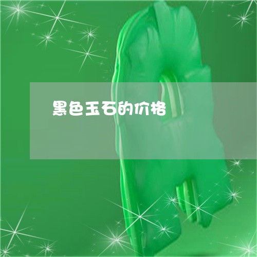 黑色玉石的价格/2023080161157