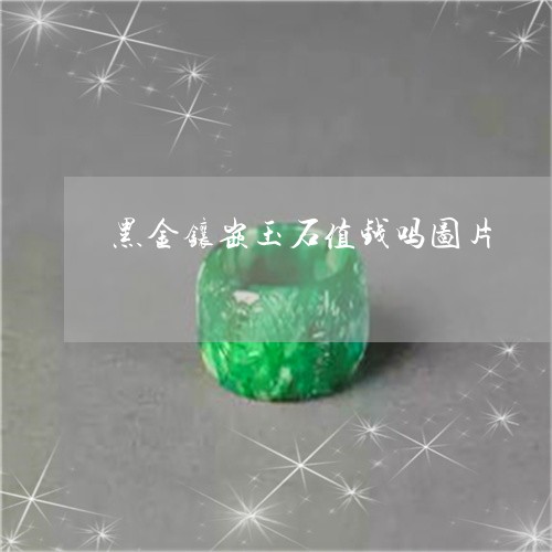 黑金镶嵌玉石值钱吗图片/2023111529481